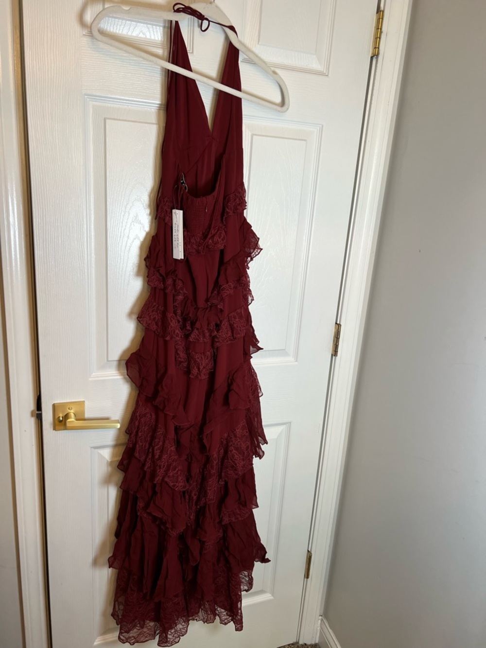 ALICE + OLIVIA Liana Tiered Ruffled Maxi Dress - Picture 8 of 11